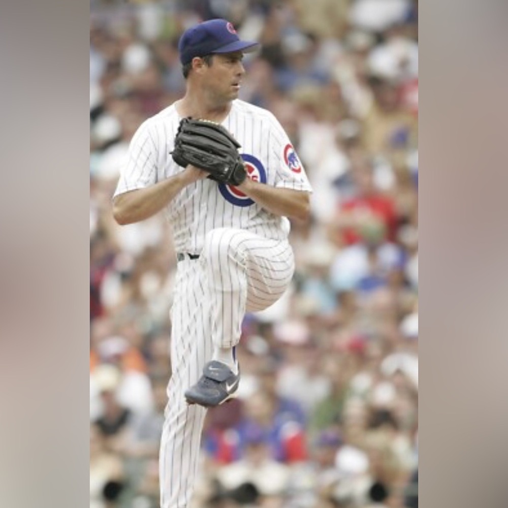 Nike Authentic Pinstripe Chicago Cubs Greg Maddux #31 Baseball Jersey Men’s Sz M - Picture 3 of 7